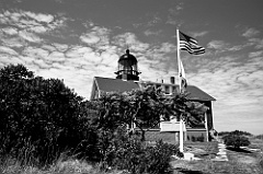 Seguin Island Light With Most Powerful Lens in Maine -BW